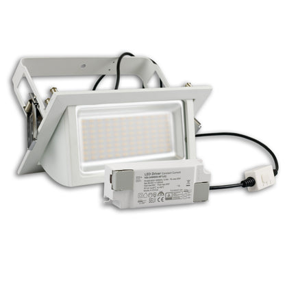 Box | Downlight | winkel | uitzwenkbaar | ColorSwitch 3000K/4000K/6000K | 32W | wit | dimbaar