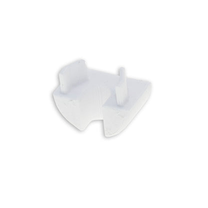 EC99 | Profielaccessoire | eindkap rond | wit | voor GROUND-IN10