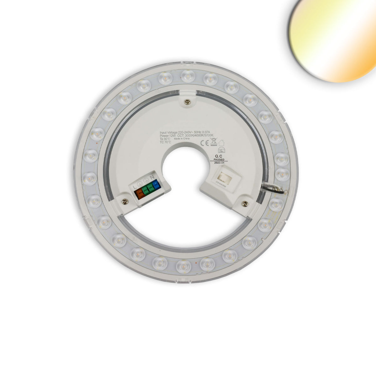 Ombouwprint | 190mm | magneethouder | ColorSwitch 3000K/4000K/6000K | 150 lm/W | 11W | dimbaar