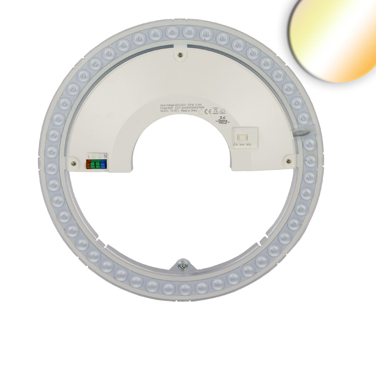Ombouwprint | 297mm | magneethouder | ColorSwitch 3000K/4000K/6000K | 150 lm/W | 24W | dimbaar
