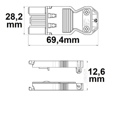 Wieland GST18I3S B1 ZR1 | Connector | stekker | 3-polig | 20A | 250V | IP20