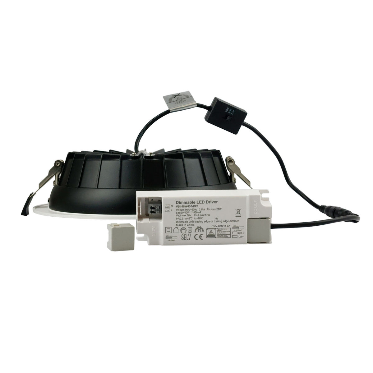 Downlight | reflector | 150 lm/W | UGR<19 | ColorSwitch 3000K/4000K/6000K | 60° | dimbaar