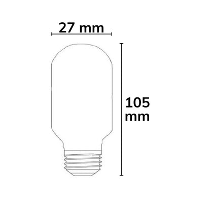 E27 T30 | LED-lamp | filament | dimbaar | 8W | warm wit