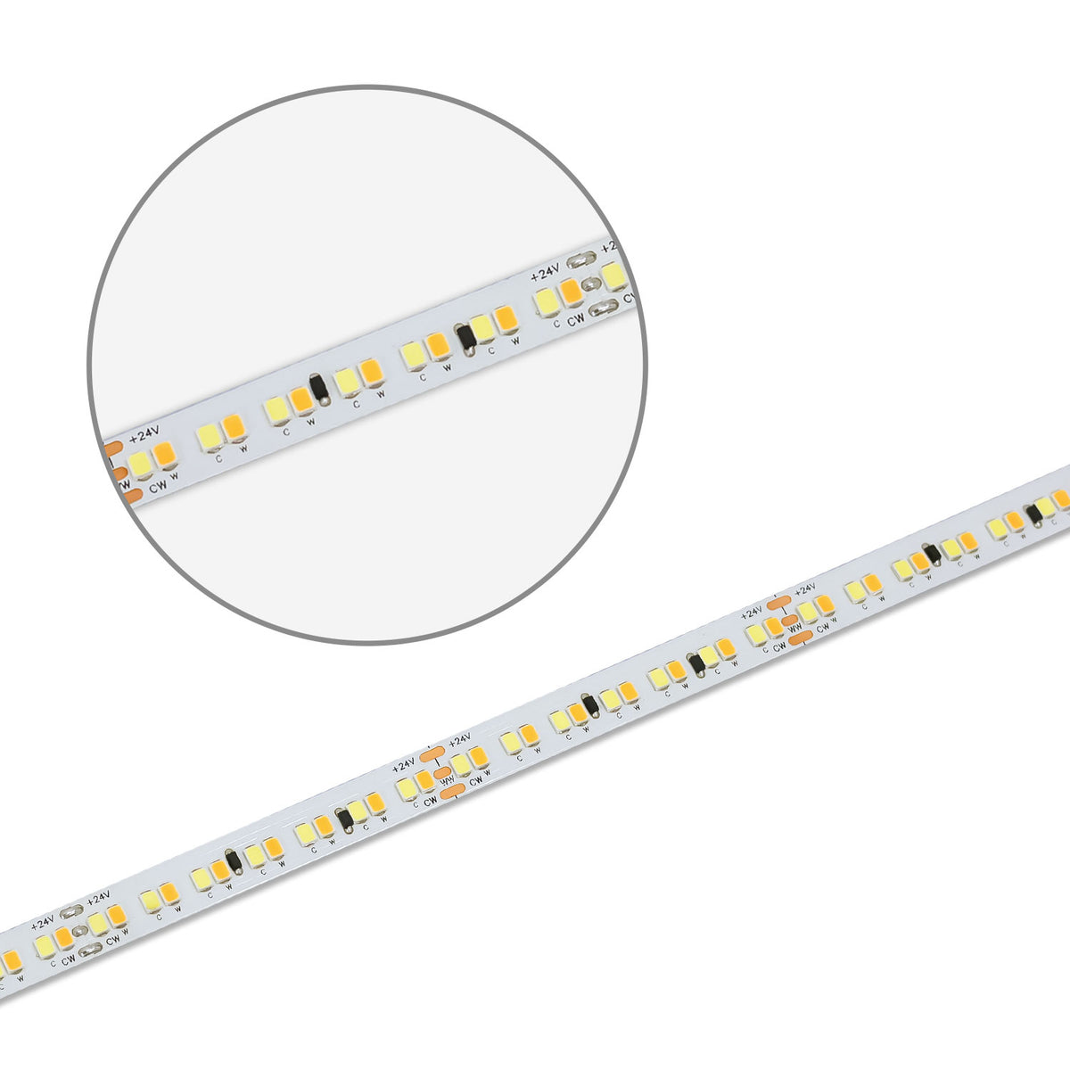 HEQ922/960 Linear CCT | LED-strip | 5m | 2200-6000K | 15W+15W | 24V | IP20