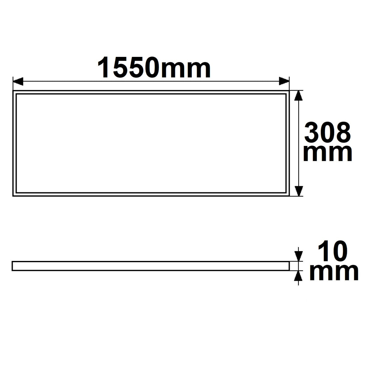 Professional Line | LED Paneel | 308x1550mm | UGR<19 | 36W | neutraal wit | dimbaar