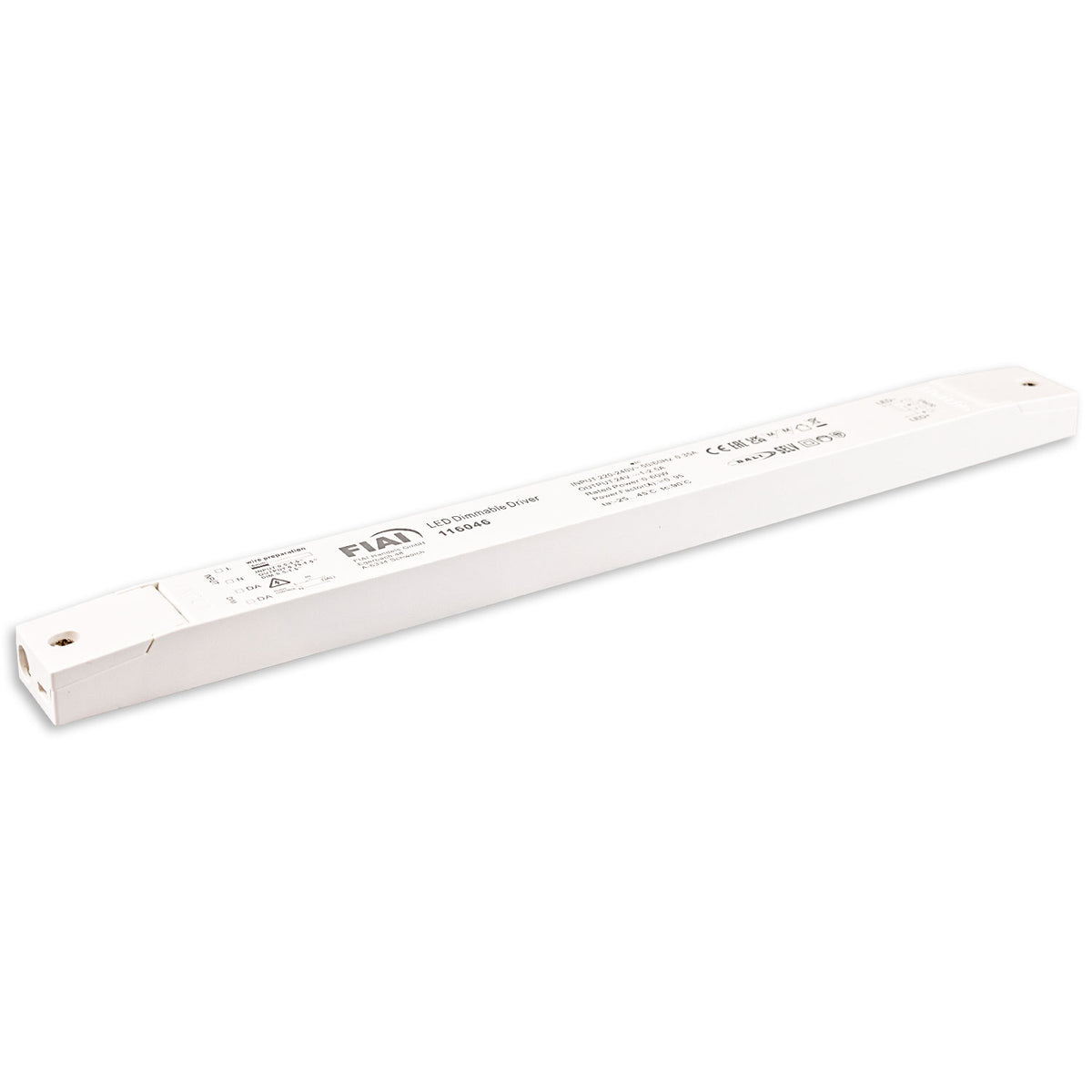 LED driver | 24V | 0-60W | Push/DALI-2 dimbaar | ultraslank