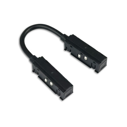 Track48 | Railaccessoire | Flexibele langsverbinder 180° | stroomvoerend | 4-polig | zwart