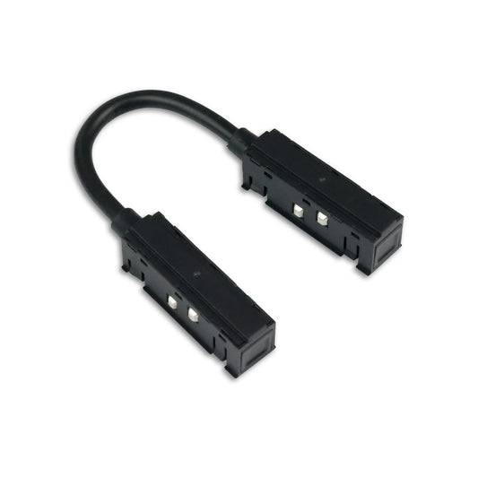 Track48 | Railaccessoire | Flexibele langsverbinder 180° | stroomvoerend | 4-polig | zwart