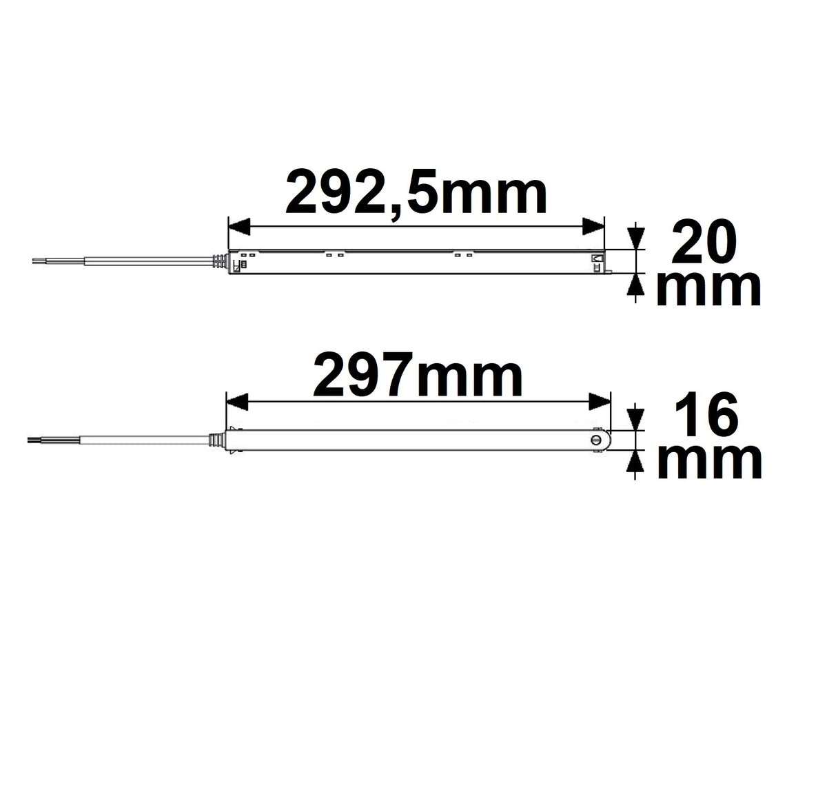 Track48 | LED driver | inline | 48V | zwart