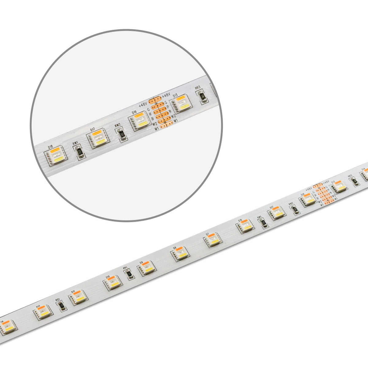 SIL RGB+WW+KW CCT | LED-strip | 10m | 20W/m | 48V | IP20 | 5in1