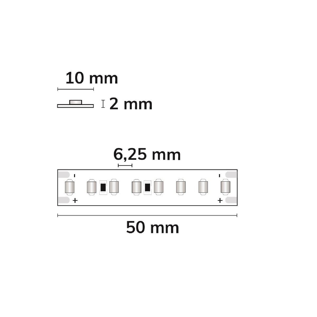 HEQ927 High Bright | LED-strip | 10m | 2700K | 17W/m | 48V | IP20