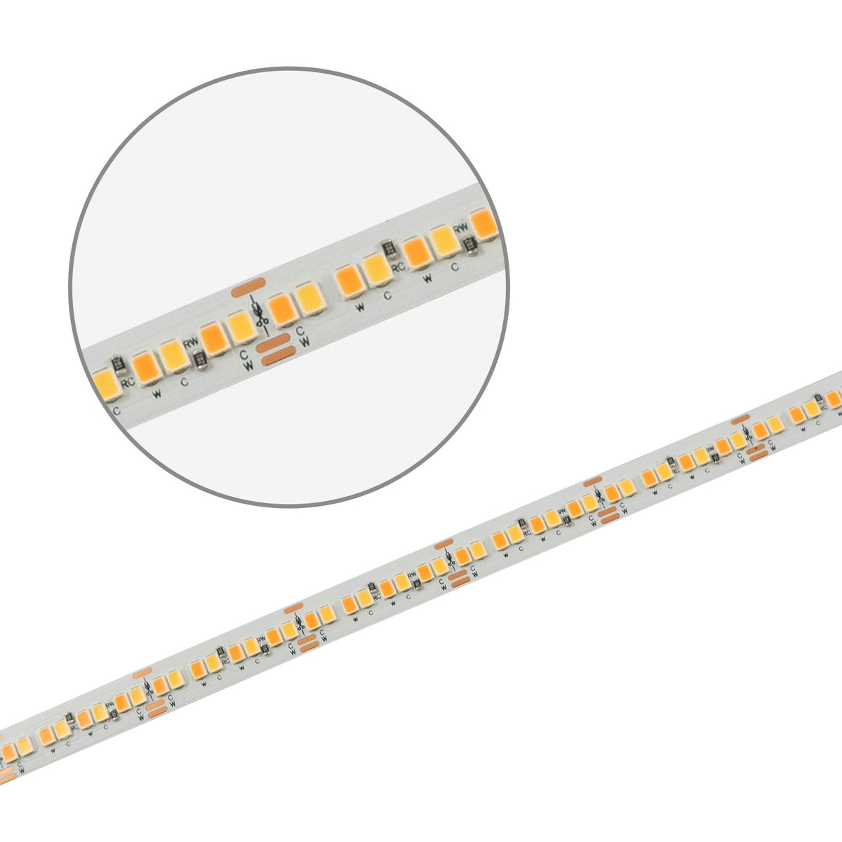 HEQ918/940 Linear CCT | LED-strip | 5m | 1800-4000K | 2x6W/m | 48V | IP20
