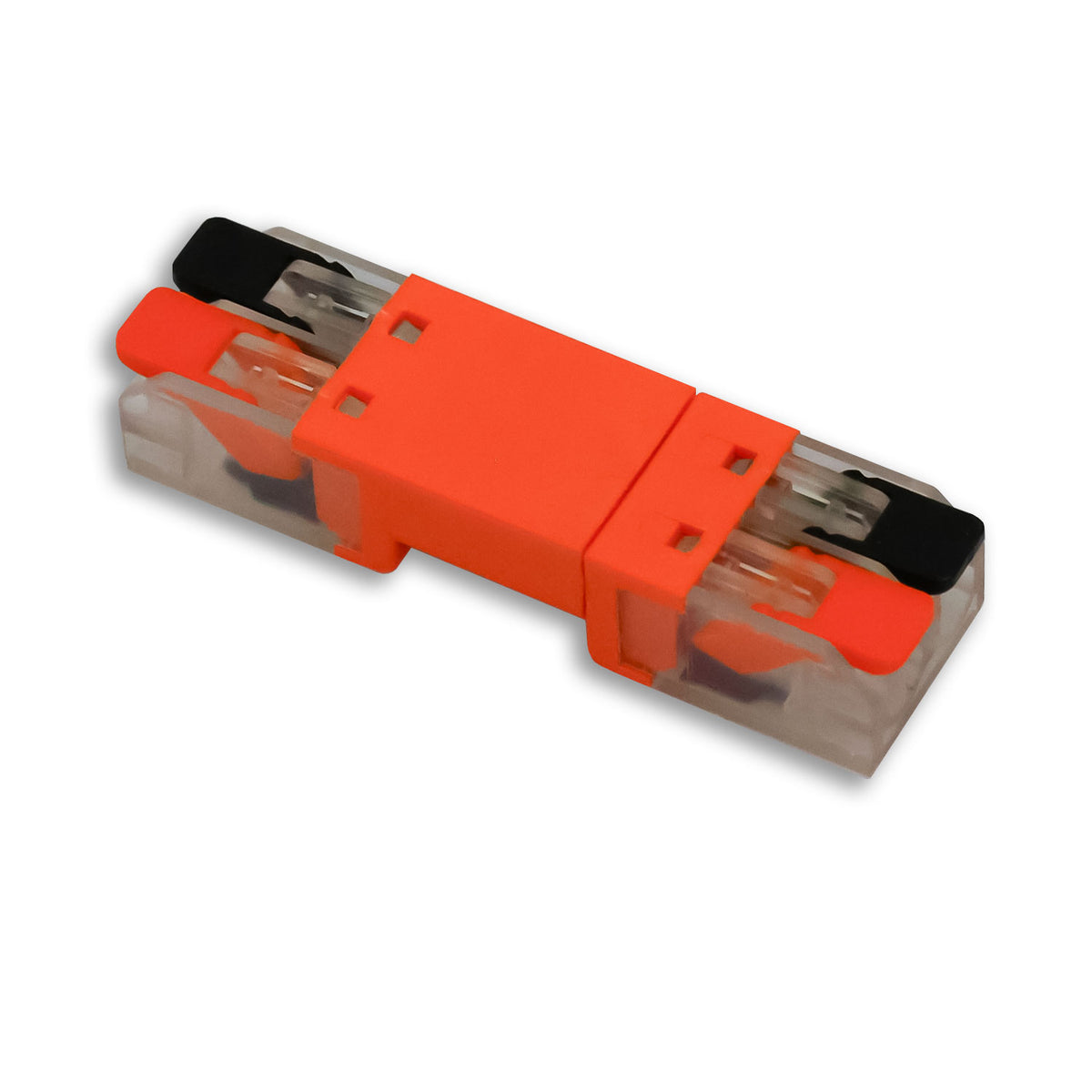 Connector | Doorvoerstekker 2-polig | 0,5-2,5mm² | 250V/10A | flexibele geleiders