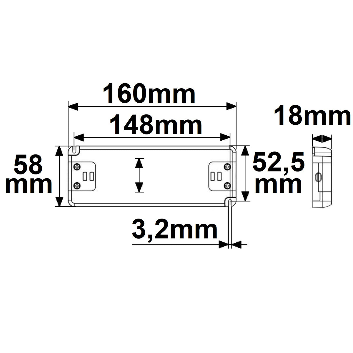 LED driver | 48V | 0-60W | ultravlak