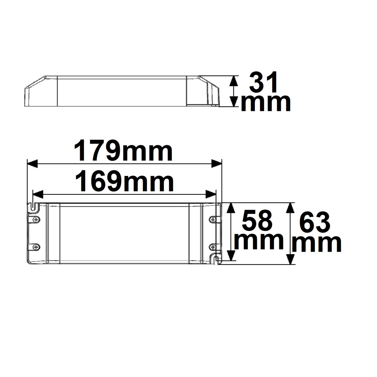 LED driver | 48V | 0-150W | vlak