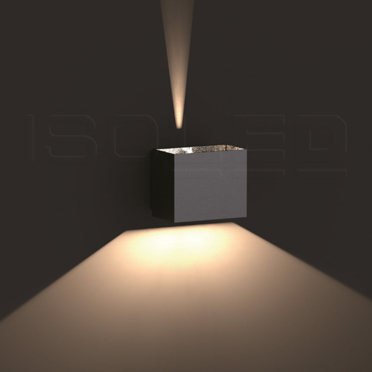 UP&DOWN | Buitenwandlamp | 2x5W | 15-120° | IP65 | warm wit | zwart