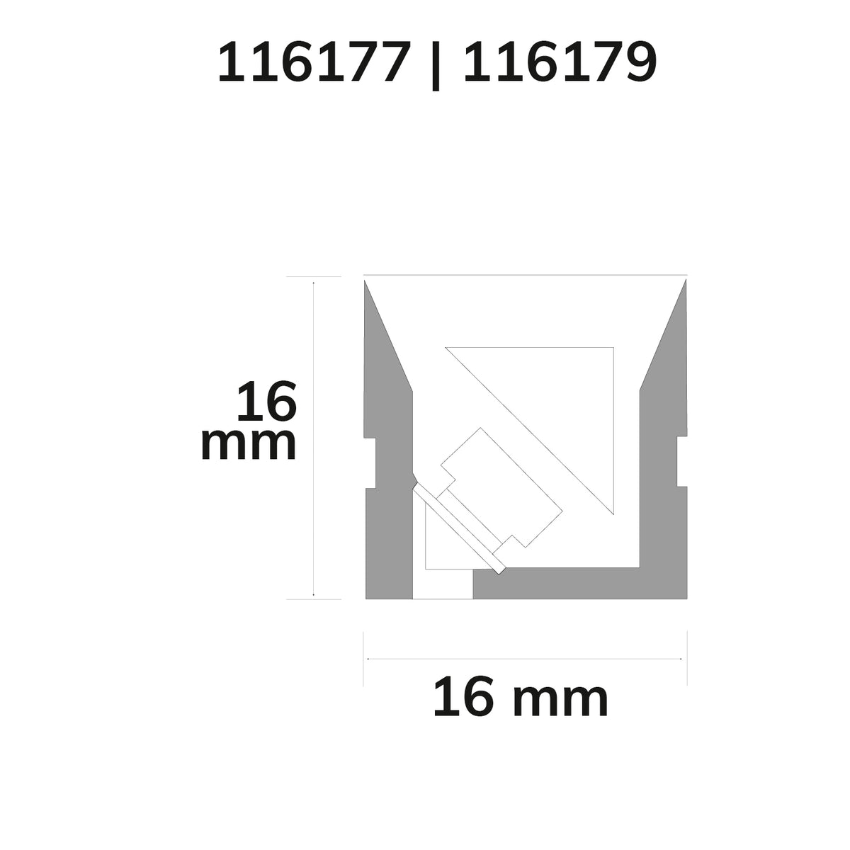 NEON930 | LED-strip | neon Twist+Bend B16H16 | 3000K | 10W/m | 140 LED/m | 24V | IP67 | 5m