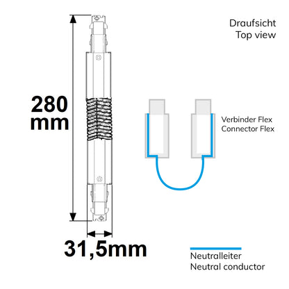 3-fase DALI | Railaccessoire | Flexibele verbinder