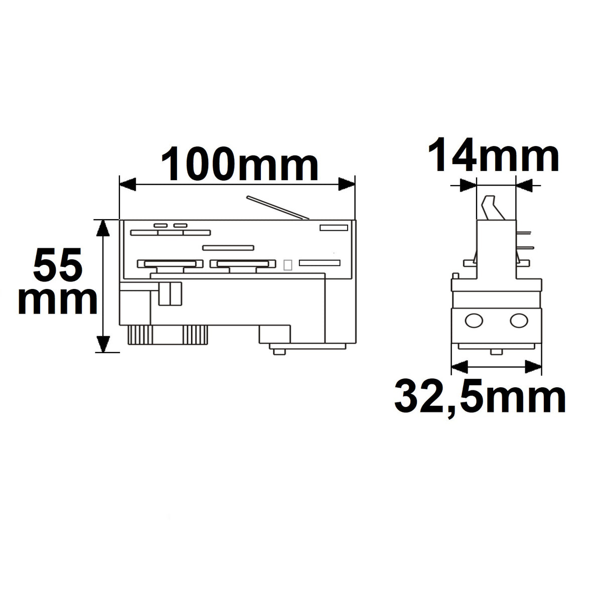 3-fase DALI | Railaccessoire | Universele adapter