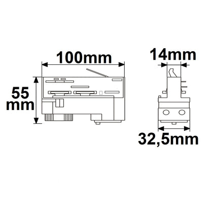 3-fase DALI | Railaccessoire | Universele adapter