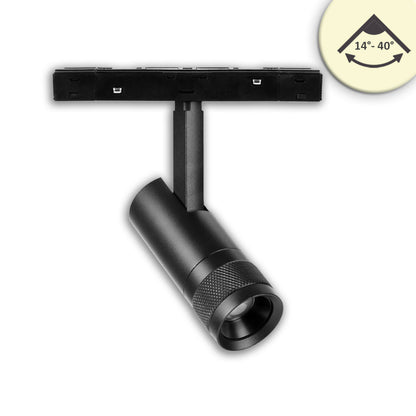 Track48 | Railspot | focusseerbaar 14°-40° | UGR<16 | 7W | 3000K | 48V | zwart
