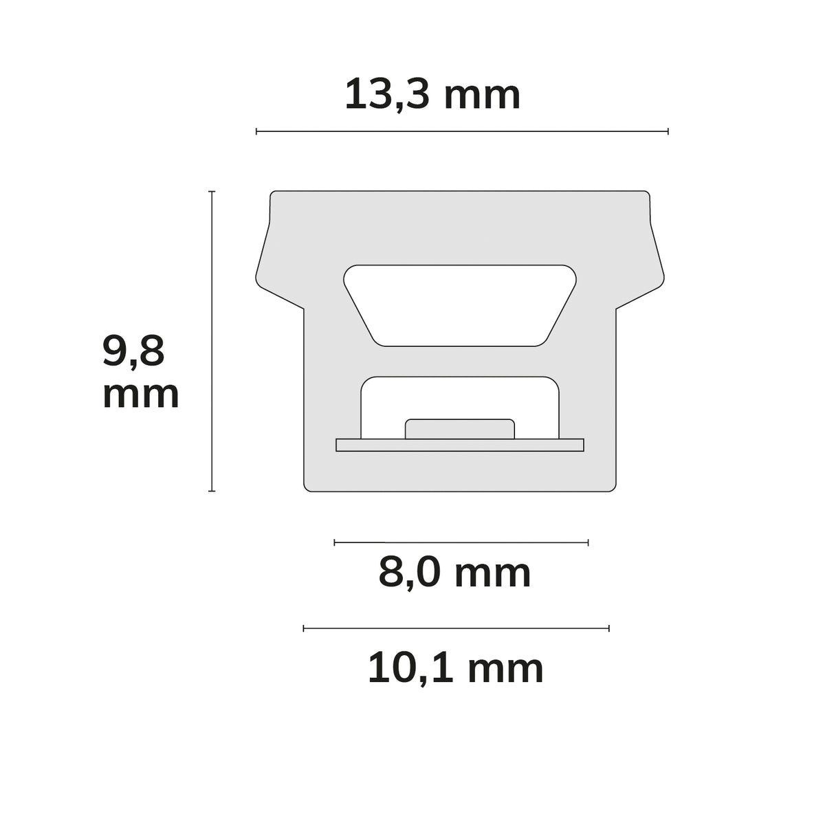 NEON927 B13H10 | LED-strip | 300cm | 2700K | 6W/m | 24V | IP67