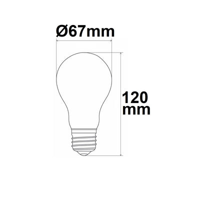 E27 | LED-lamp | A67 | helder | 160 lm/W | 3000K | 12W | dimbaar