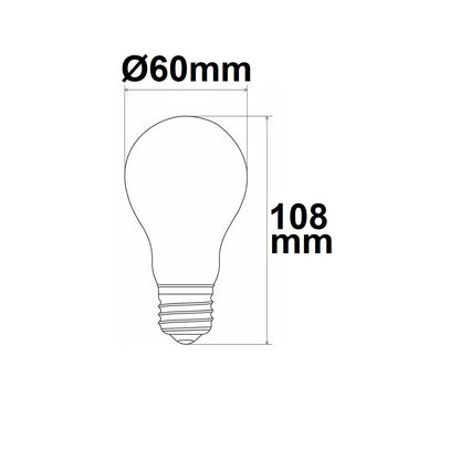E27 | LED-lamp | A60 | helder | 210 lm/W | 3000K | 4W