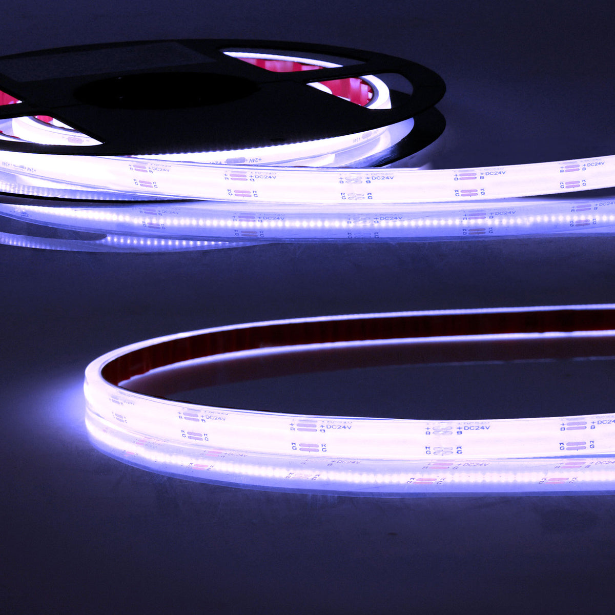 HT RGB COB | LED-strip | tot 100°C | 5m | 14,4W/m | 540 LED/m | 24V | IP68