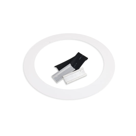 Inbouwframe | Adapterplaat zonder veren | 200mm naar 260mm | wit