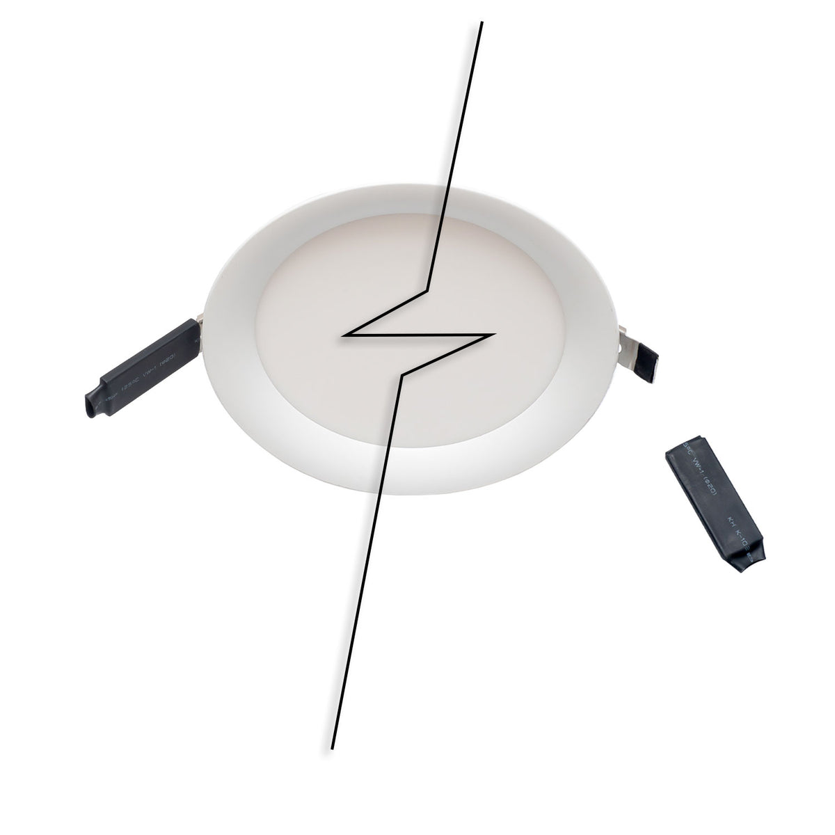 Inbouwframe | Adapterplaat zonder veren | 200mm naar 260mm | wit