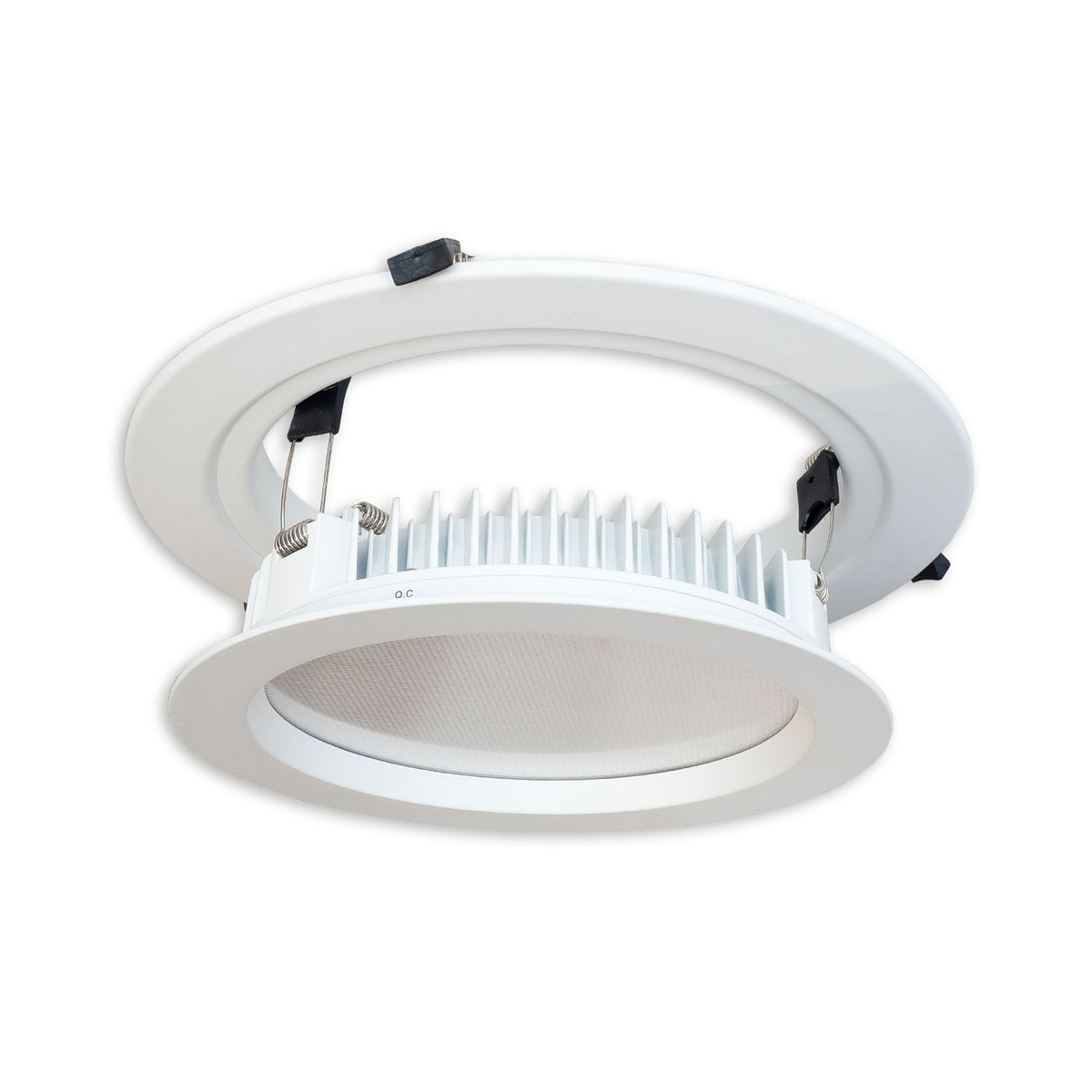 Inbouwframe | Adapterring met veren | 201mm naar 287mm | wit