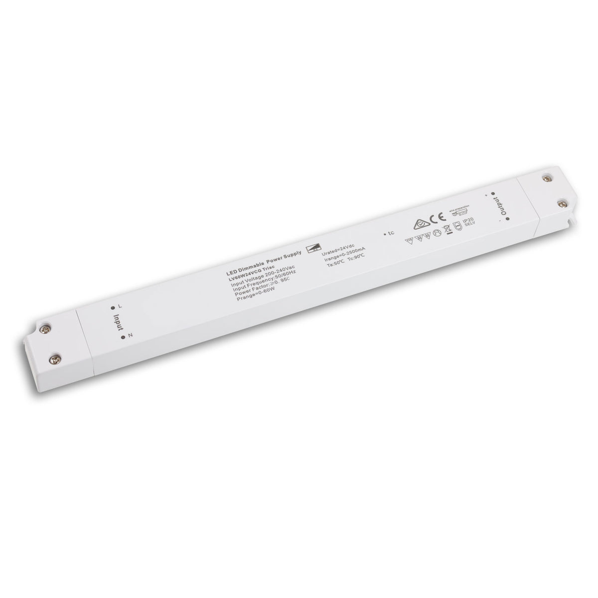 LED driver | 24V | 0-60W | TRIAC dimbaar | ultraslank
