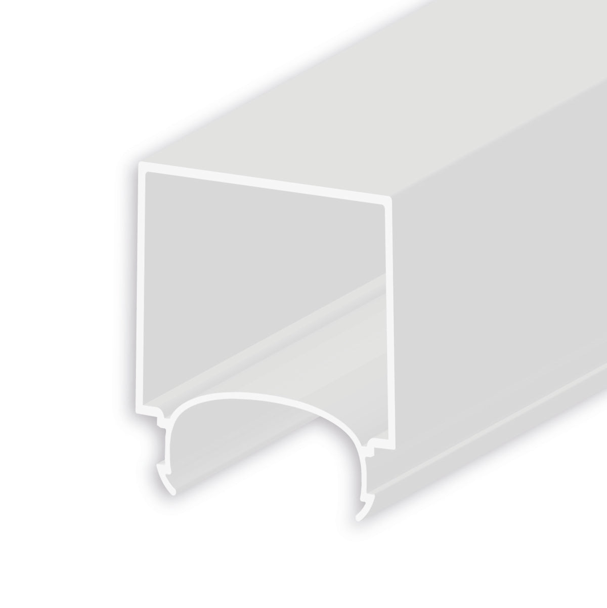 COVER63 | Profielaccessoire | afdekking opaal+ U-vorm | voor LAMP30 V1+V2