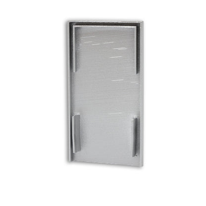 EC113 | Profielaccessoire | eindkap zilver met lichtvanger | LAMP30 V1+V2 + U-COVER63 | 2 stuks