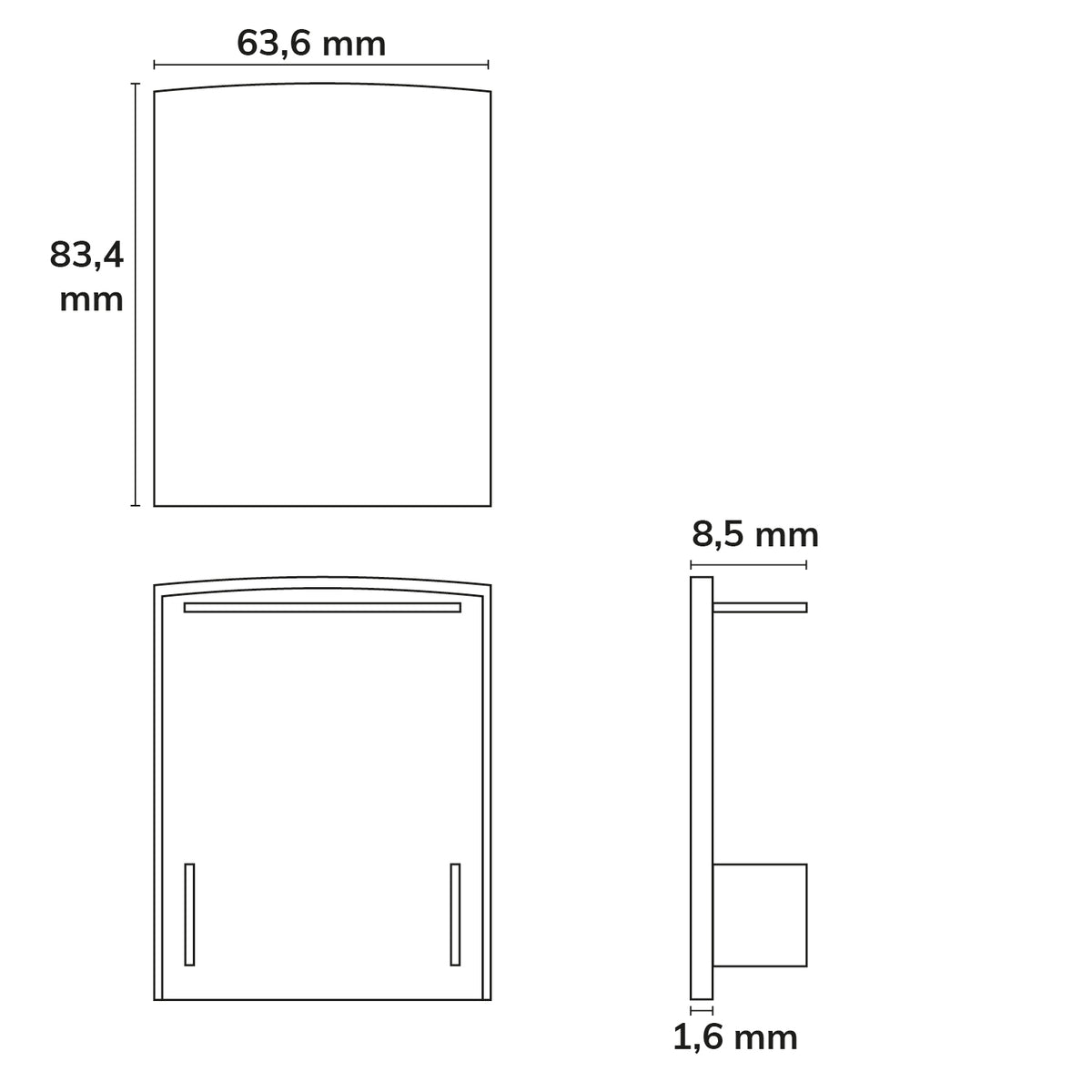 EC115 | Profielaccessoire | eindkap zwart voor LAMP40 | 2 stuks
