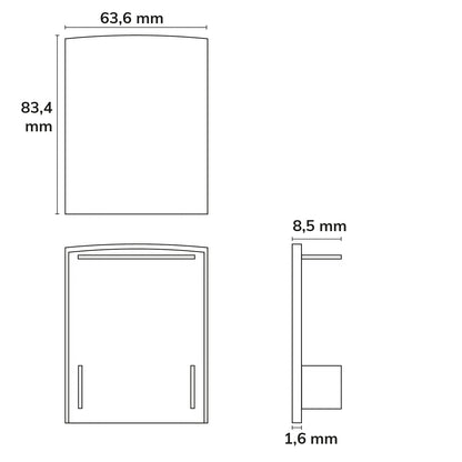 EC115 | Profielaccessoire | eindkap zwart voor LAMP40 | 2 stuks