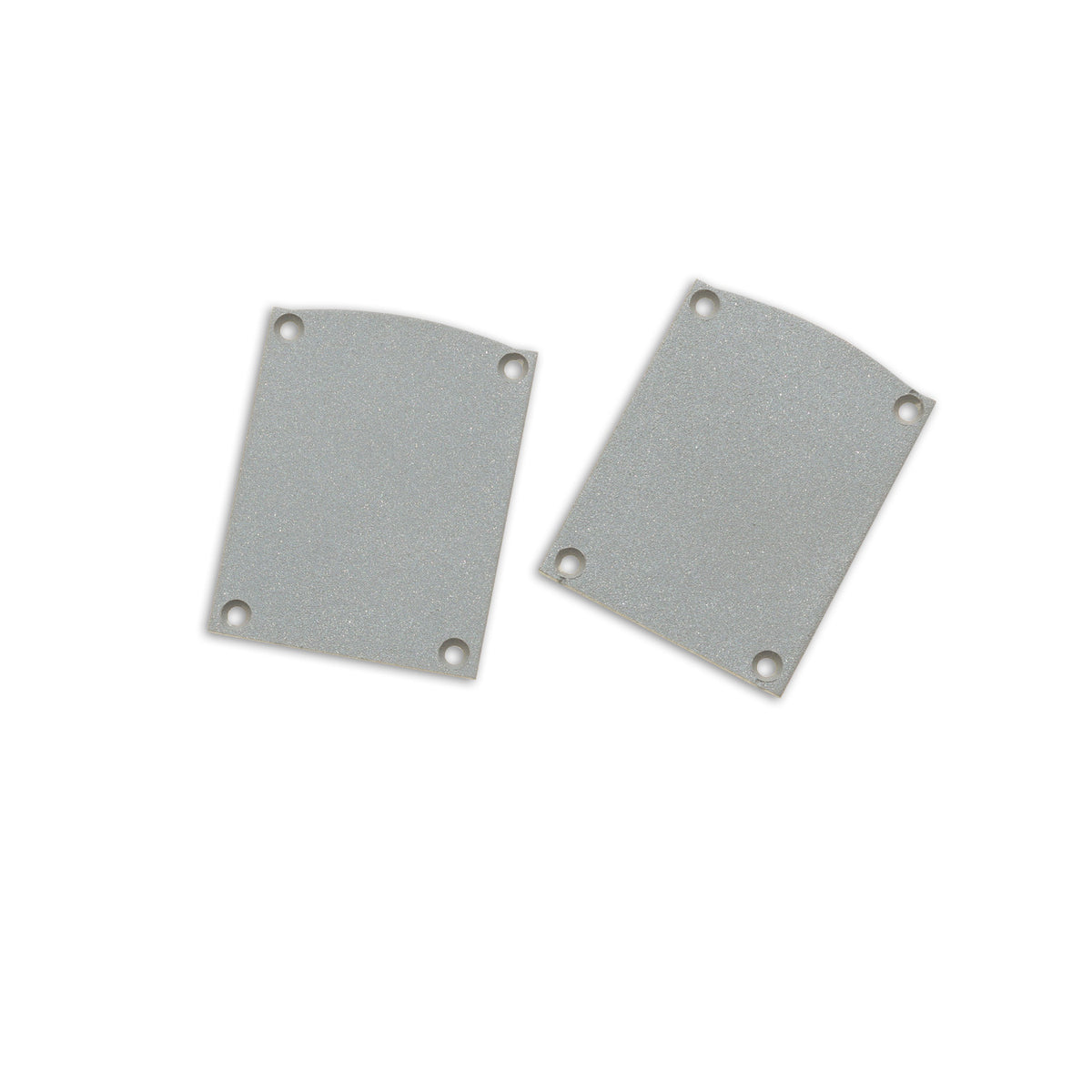 EC116 | Profielaccessoire | eindkap aluminium zilver | halfrond | voor LAMP30 V1+V2 | 2 stuks