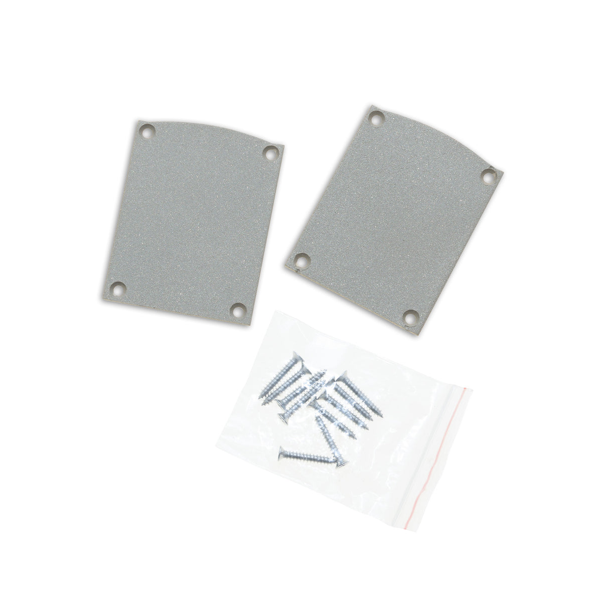 EC116 | Profielaccessoire | eindkap aluminium zilver | halfrond | voor LAMP30 V1+V2 | 2 stuks