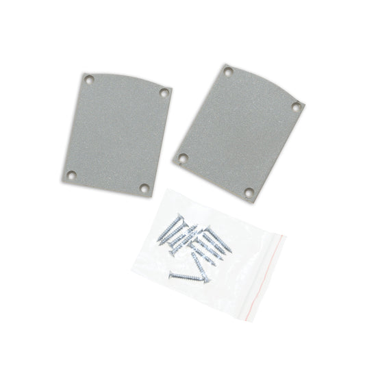 EC116 | Profielaccessoire | eindkap aluminium zilver | halfrond | voor LAMP30 V1+V2 | 2 stuks