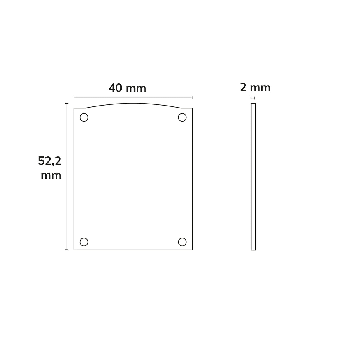 EC116 | Profielaccessoire | eindkap aluminium zwart | halfrond | voor LAMP30 V1+V2 | 2 stuks