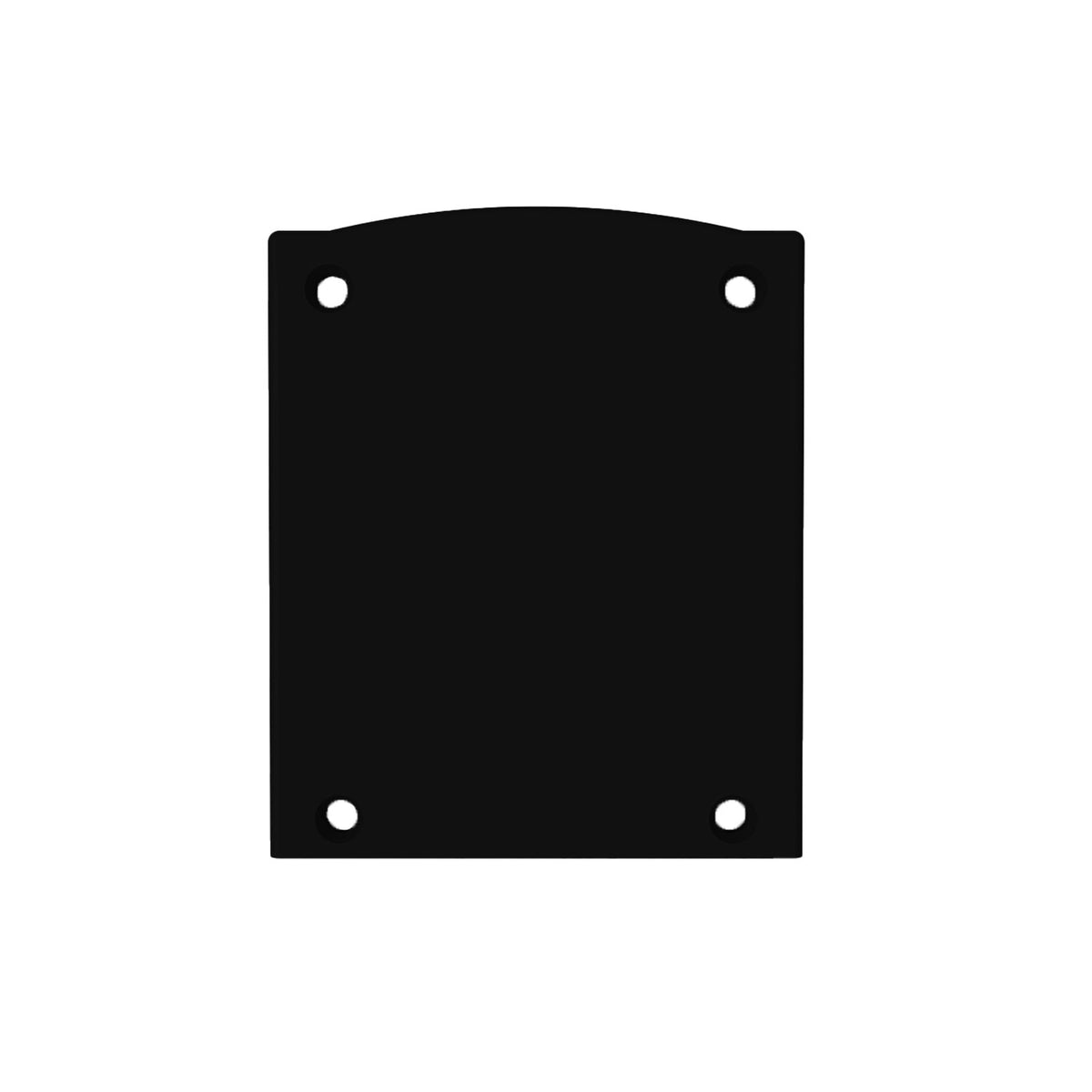 EC116 | Profielaccessoire | eindkap aluminium zwart | halfrond | voor LAMP30 V1+V2 | 2 stuks