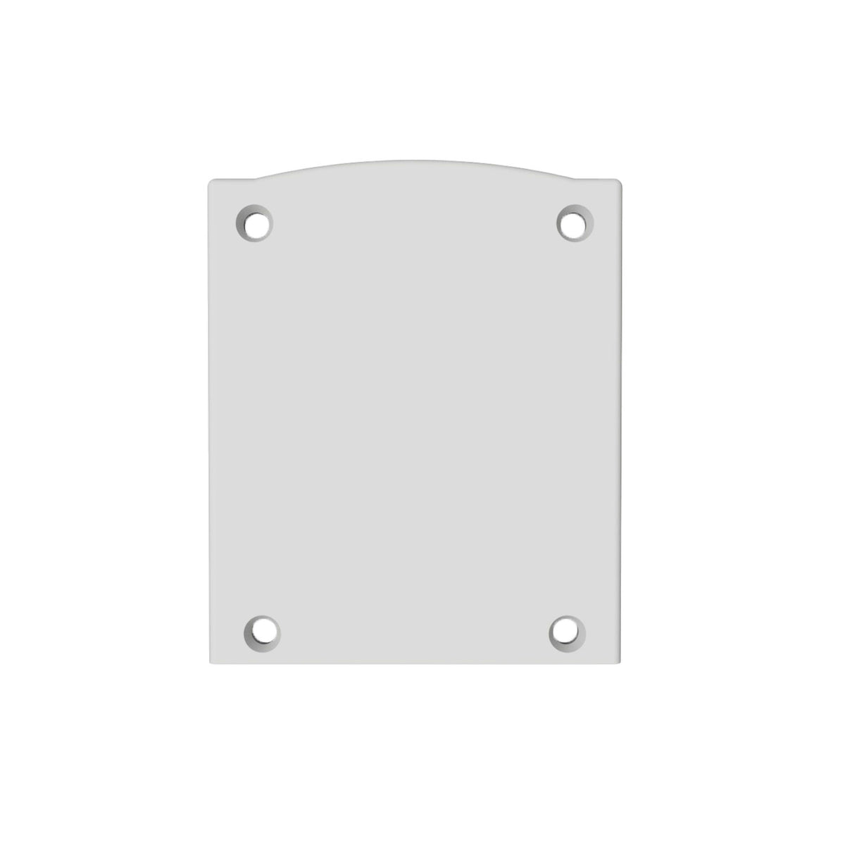 EC116 | Profielaccessoire | eindkap aluminium wit | halfrond | voor LAMP30 V1+V2 | 2 stuks