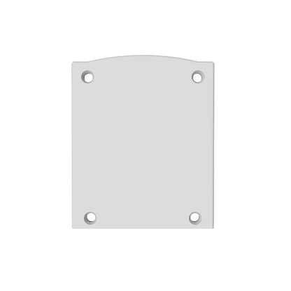 EC116 | Profielaccessoire | eindkap aluminium wit | halfrond | voor LAMP30 V1+V2 | 2 stuks