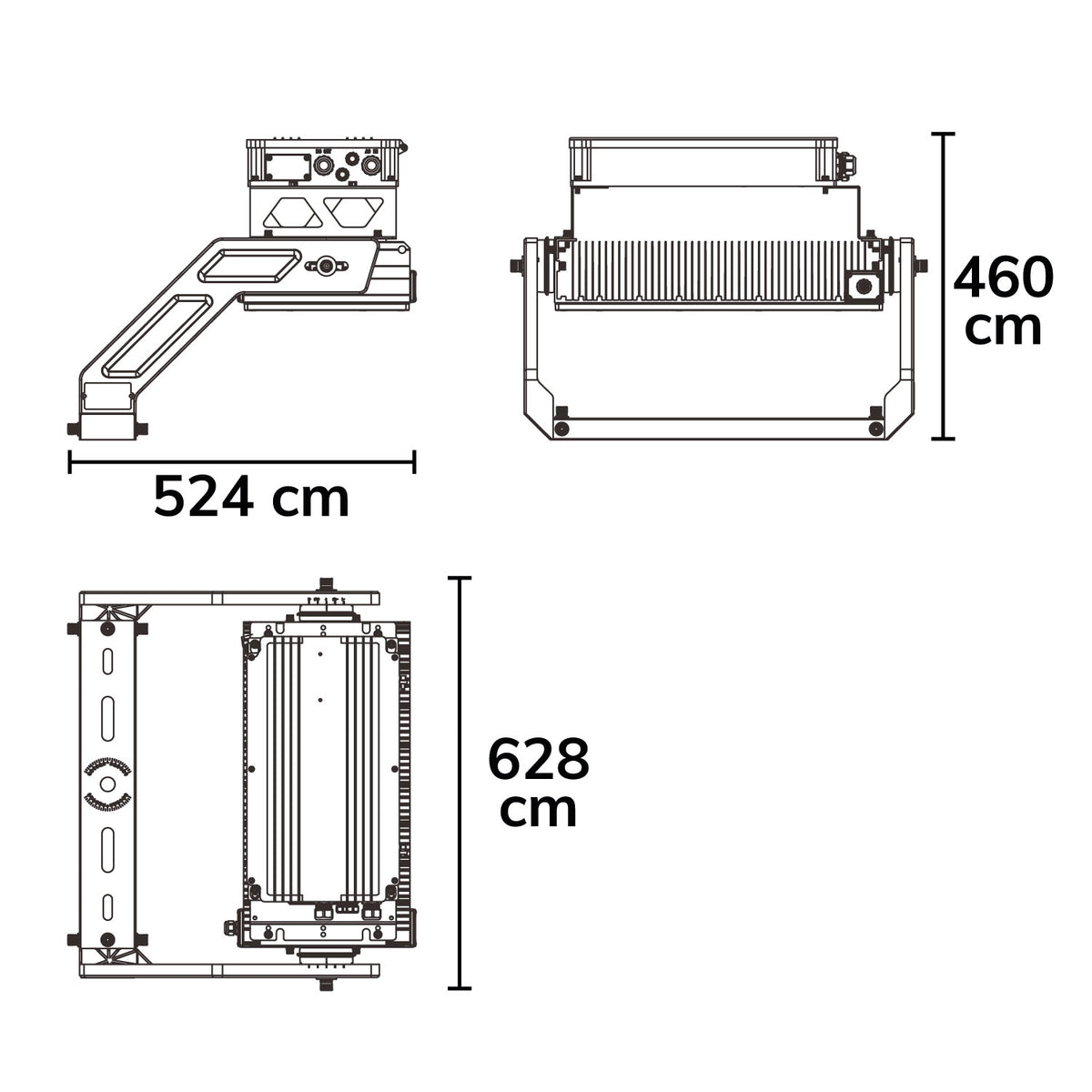 LW | Breedstraler | 1 module | 130x25° | 500W | DALI dimbaar | IP66