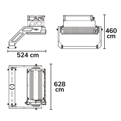 LW | Breedstraler | 1 module | 130x25° | 500W | DALI dimbaar | IP66