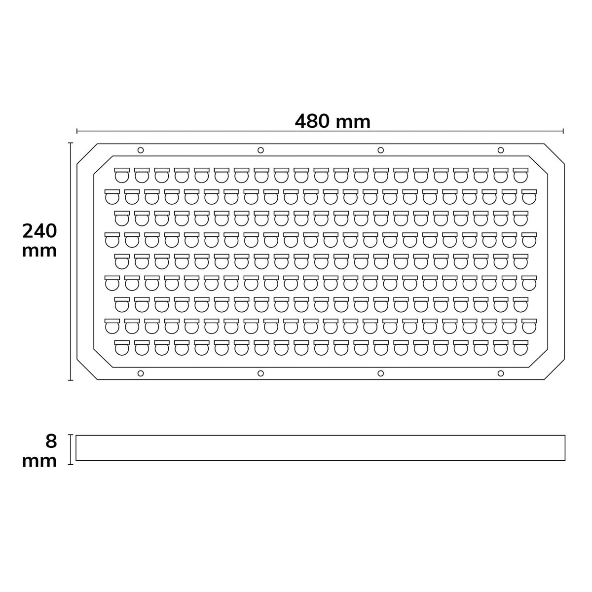 LW | Breedstraleraccessoire | vervangende lens 100x17°