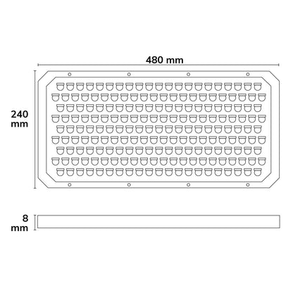 LW | Breedstraleraccessoire | vervangende lens 100x17°