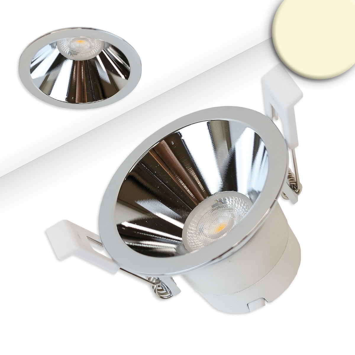 BACK60 | Inbouwspot | aluminium gepolijst | rond | CRI90 | UGR<12 | dimbaar | 5W