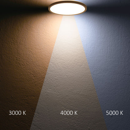 Slim300 PRO | Plafondlamp | rond | Ø300mm | IP44 | 3000/4000/5000K | up&down | 18W